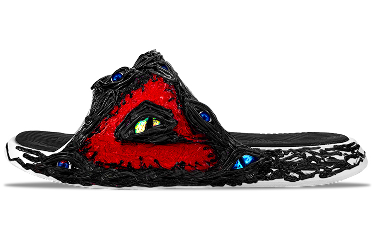 [Custom Shoes] Peak Taichi Slipper 'Cthulhu vs Venom Black Red'