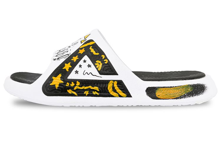 [Custom Shoes] Peak Taichi Yellow Black 'Cartoon Graffiti - Box'