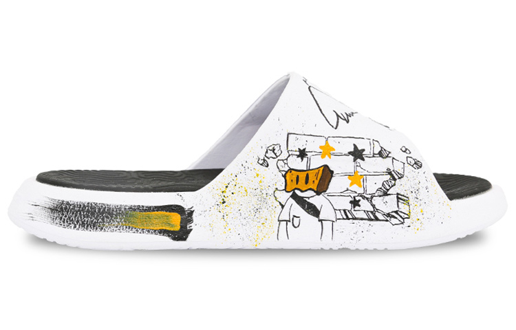 [Custom Shoes] Peak Taichi Yellow Black 'Cartoon Graffiti - Box' 圖 2