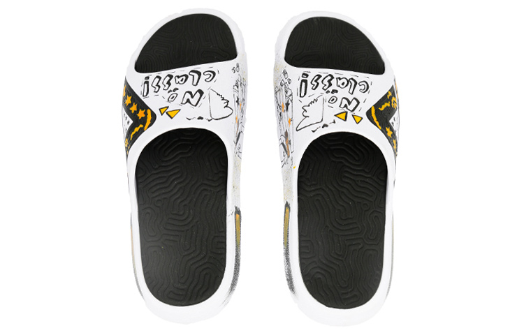 [Custom Shoes] Peak Taichi Yellow Black 'Cartoon Graffiti - Box' 圖 4