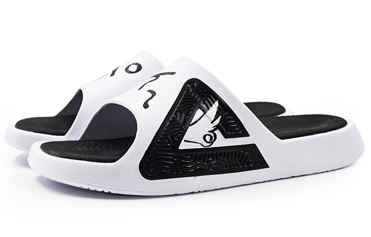 Lookbook 피크 타이지 올빼미 그래피티 슬라이드 (흑백, 국조) E92037L白黑(Team9-男款涂鸦猫头鹰)