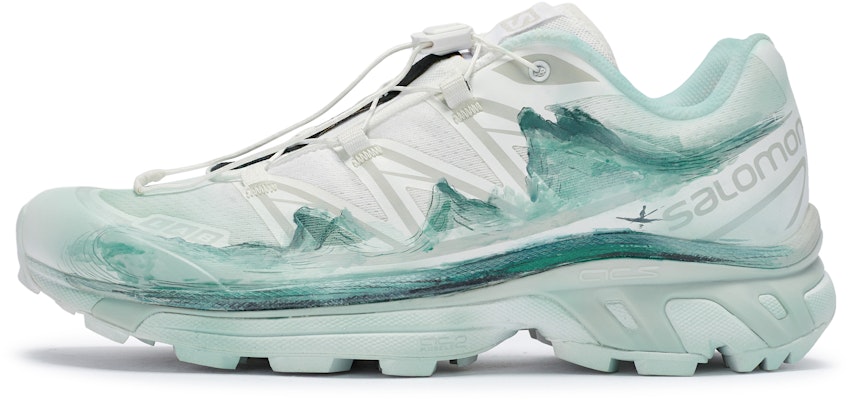 【訂製球鞋】 SALOMON薩洛蒙 XT-6 811製造 禪意新中式系列 心有山海 特殊鞋盒 東方美學 低筒 休閒跑步鞋 男女同款 白綠 Order 【訂製球鞋】 SALOMON薩洛蒙 XT-6 811製造 禪意新中式系列 心有山海 特殊鞋盒 東方美學 低筒 休閒跑步鞋 男女同款 白綠