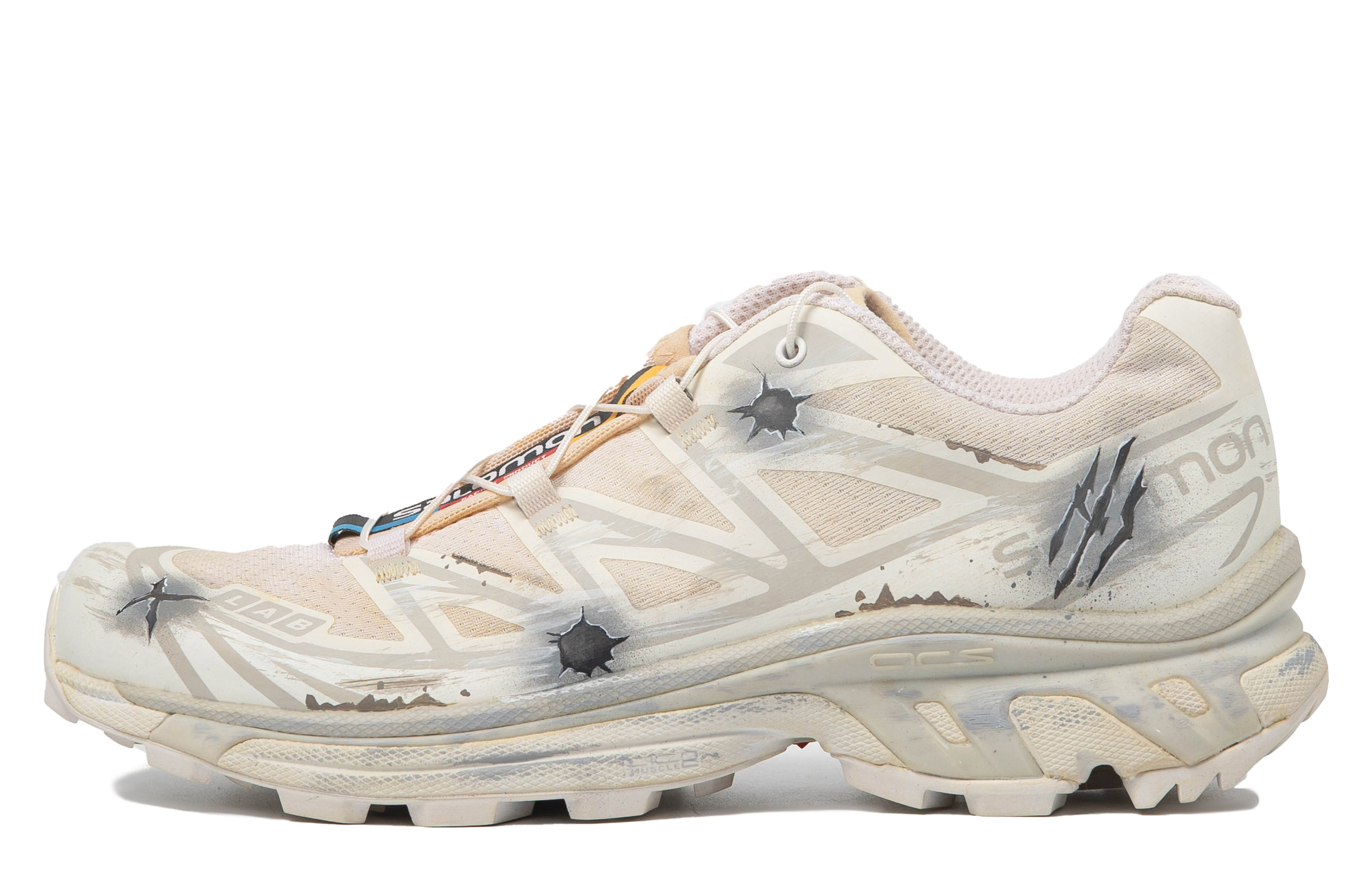 Buy [定制鞋] Salomon XT-6 ADV '灰黄' 412529(TeamM-男女同款战神勋章S-BOX)