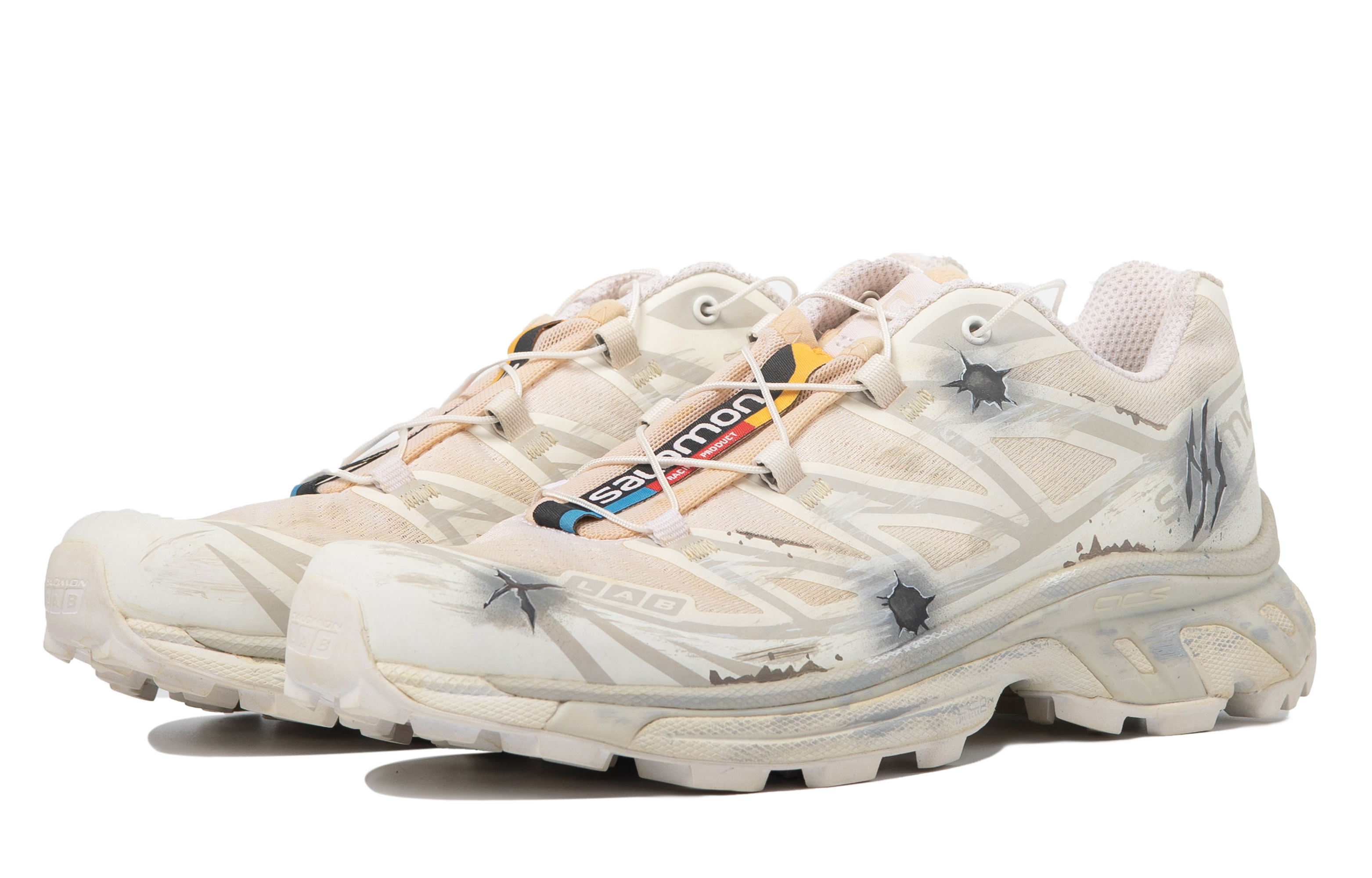 Lookbook [定制鞋] Salomon XT-6 ADV '灰黄' 412529(TeamM-男女同款战神勋章S-BOX)
