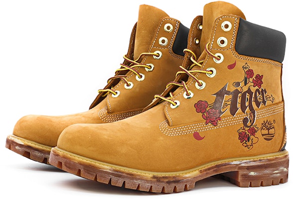 【定制鞋款】Timberland经典6寸靴“玫瑰哥特虎纹涂鸦” 10061W(TeamM-大黄靴玫瑰虎年限定) Lookbook 【定制鞋款】Timberland经典6寸靴“玫瑰哥特虎纹涂鸦” 10061W(TeamM-大黄靴玫瑰虎年限定)