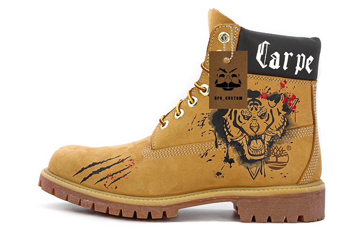 Buy [Zapatos Personalizados] Timberland Clásicas 6" 'Año del Tigre' 10061W(TeamM-大黄靴虎头虎年限定)