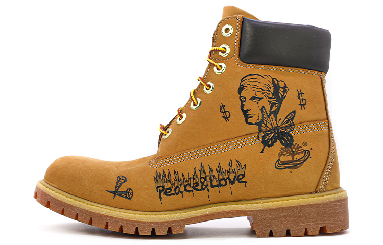 [Custom Shoes] Timberland Custom 'Da Vinci Graffiti Brown'