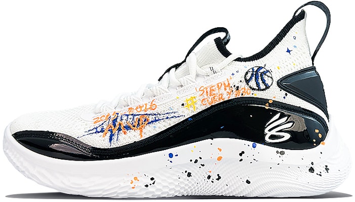 언더아머 커리 8 '코트 요정' 커스텀 슈즈 3024785-111(Team40-男女款库里三分球黑白) Buy 언더아머 커리 8 '코트 요정' 커스텀 슈즈 3024785-111(Team40-男女款库里三分球黑白)