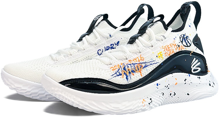 언더아머 커리 8 '코트 요정' 커스텀 슈즈 3024785-111(Team40-男女款库里三分球黑白) Lookbook 언더아머 커리 8 '코트 요정' 커스텀 슈즈 3024785-111(Team40-男女款库里三分球黑白)