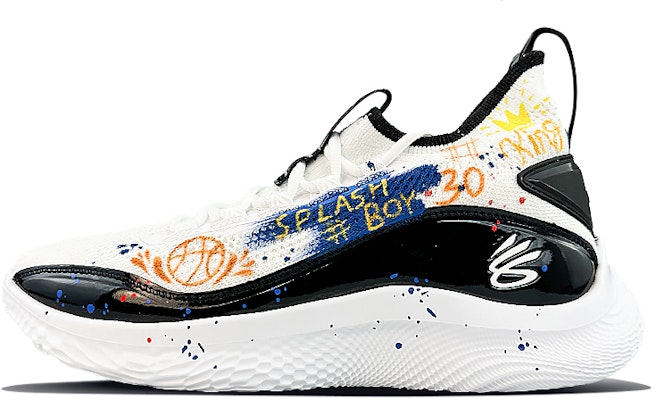 언더아머 커리 8 '코트 엘프 그라피티' 커스텀 슈즈 3024785-111(Team40-男女款库里涂鸦黑白) Buy 언더아머 커리 8 '코트 엘프 그라피티' 커스텀 슈즈 3024785-111(Team40-男女款库里涂鸦黑白)