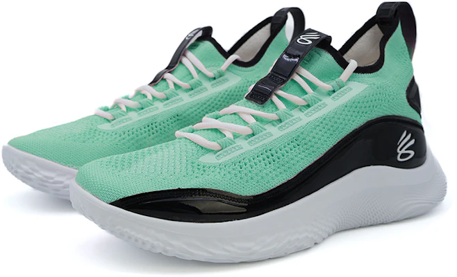 【定製球鞋】Under Armour Curry 8 庫裡 Team 特殊配色 防滑耐磨 低幫 實戰籃球鞋 男女同款 綠色 Lookbook 【定製球鞋】Under Armour Curry 8 庫裡 Team 特殊配色 防滑耐磨 低幫 實戰籃球鞋 男女同款 綠色