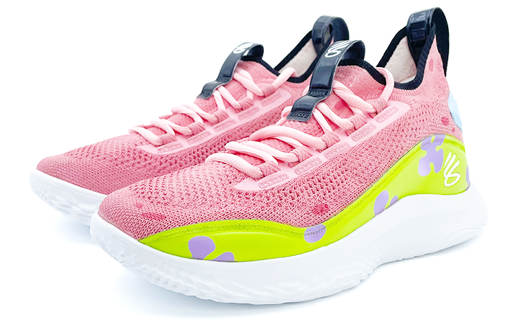 Lookbook [定制鞋] 安德玛 Curry 8 '派大星粉色' 3024785-111(Team91-海绵宝宝系列A014)