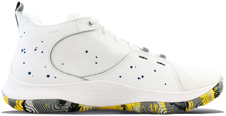【定制球鞋】Under Armour Curry 球場精靈 庫里 火焰 耐磨 中幫 實戰籃球鞋 男款 黃白 Order 【定制球鞋】Under Armour Curry 球場精靈 庫里 火焰 耐磨 中幫 實戰籃球鞋 男款 黃白