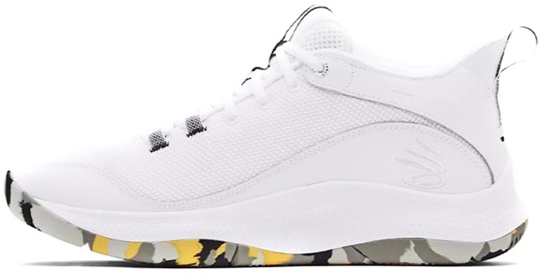 【定制球鞋】Under Armour Curry 球場精靈 庫里 火焰 耐磨 中幫 實戰籃球鞋 男款 黃白 Details for 【定制球鞋】Under Armour Curry 球場精靈 庫里 火焰 耐磨 中幫 實戰籃球鞋 男款 黃白