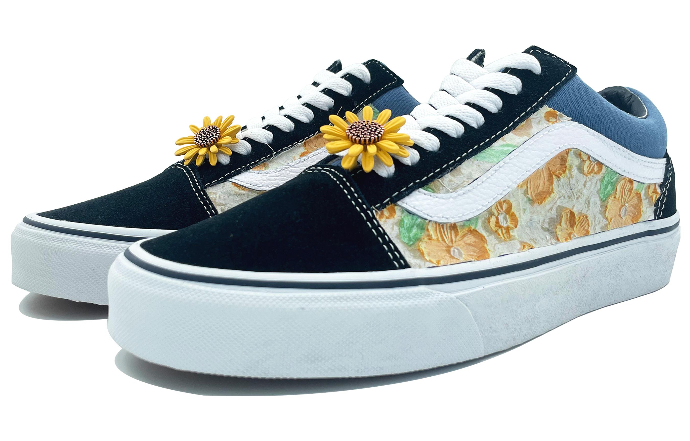 Lookbook [定制鞋款] Vans Old Skool '海军蓝雏菊' VN000D3HNVY(Team113-油画雏菊)