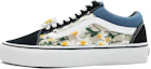 Buy 【定制球鞋】Vans Old Skool Navy 花海雛菊 低幫 板鞋 男女同款 黑白藍