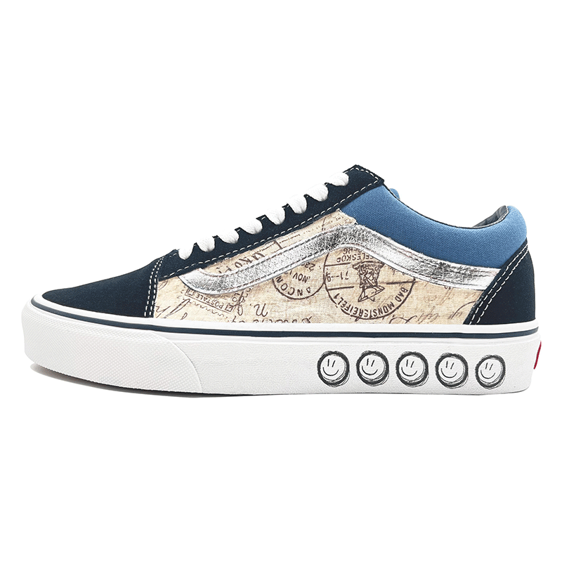 [Custom Shoes] Vans Old Skool 'Navy Vintage Stamp'
