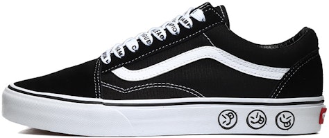 カスタムシューズ: バンズ オールドスクール'プレイフルスマイリーブラックホワイト' VN000D3HY28(Team10-调皮笑脸-QD) Buy カスタムシューズ: バンズ オールドスクール'プレイフルスマイリーブラックホワイト' VN000D3HY28(Team10-调皮笑脸-QD)