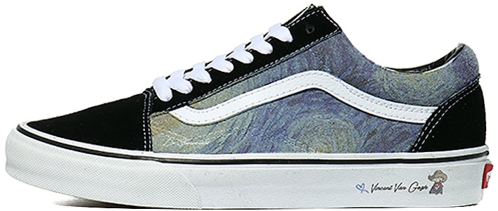 【定制球鞋】Vans Old Skool 油畫星空 歐洲藝術 經典百搭 低筒 板鞋 男女同款 黑白 Buy 【定制球鞋】Vans Old Skool 油畫星空 歐洲藝術 經典百搭 低筒 板鞋 男女同款 黑白