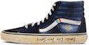 Buy 반스 SK8-Hi 커스텀 빈티지 블랙/블루/화이트 (50 characters) VN000D5IB8C(Teamr--男女款少年心气黑蓝白)