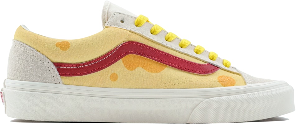 【定製球鞋】 Vans Style 36 玖製 流心芝士 奶酪 趣味掛件 防滑 低幫 板鞋 男女同款 白黃 Order 【定製球鞋】 Vans Style 36 玖製 流心芝士 奶酪 趣味掛件 防滑 低幫 板鞋 男女同款 白黃