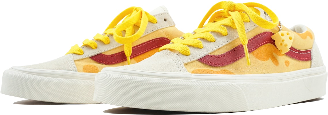 【定製球鞋】 Vans Style 36 玖製 流心芝士 奶酪 趣味掛件 防滑 低幫 板鞋 男女同款 白黃 Lookbook 【定製球鞋】 Vans Style 36 玖製 流心芝士 奶酪 趣味掛件 防滑 低幫 板鞋 男女同款 白黃