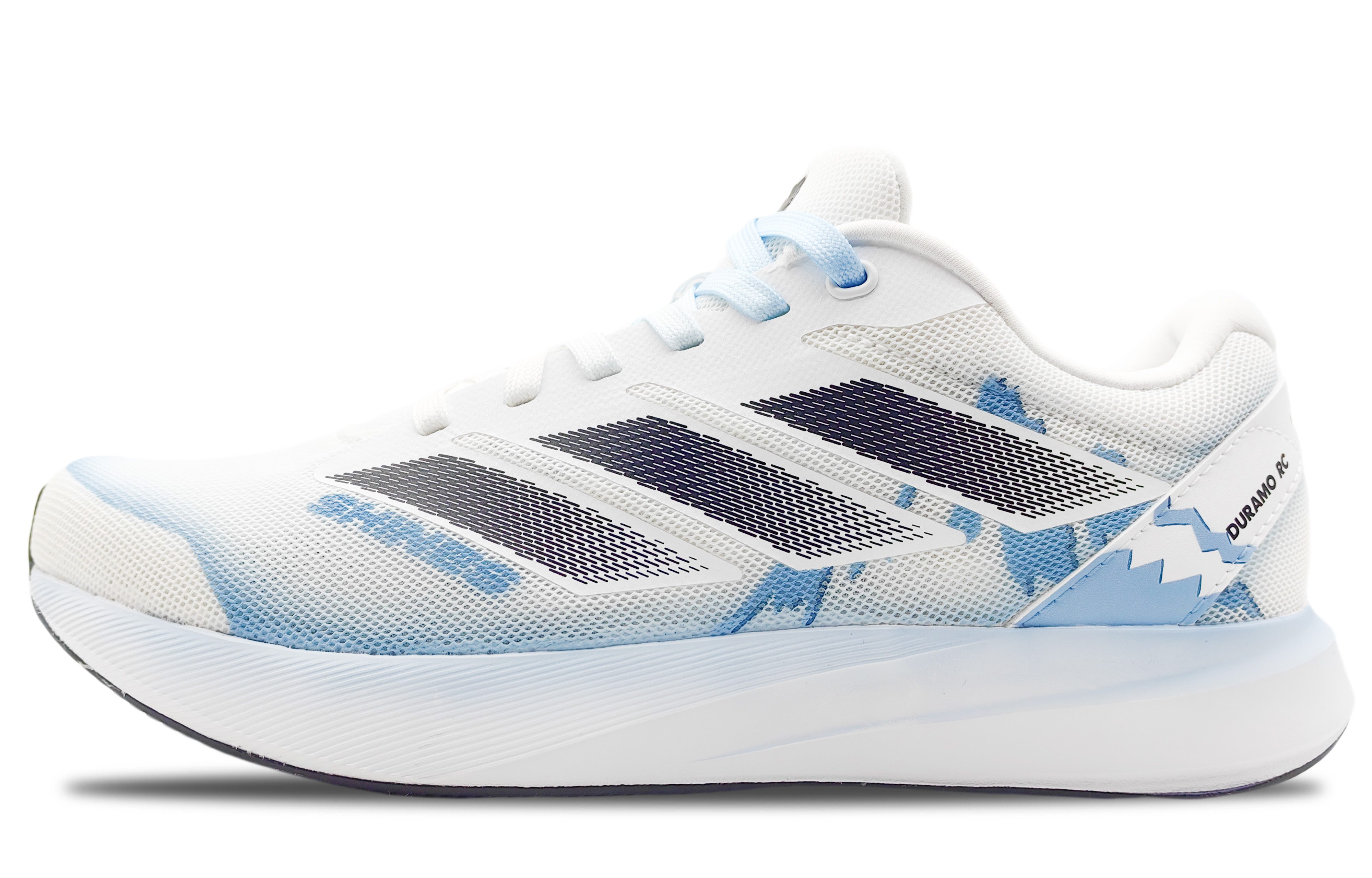 [Custom Sneakers] adidas Duramo RC Glacier White/Blue Lightweight Retro Running Shoes ID2702 (Team188 - Glacier)