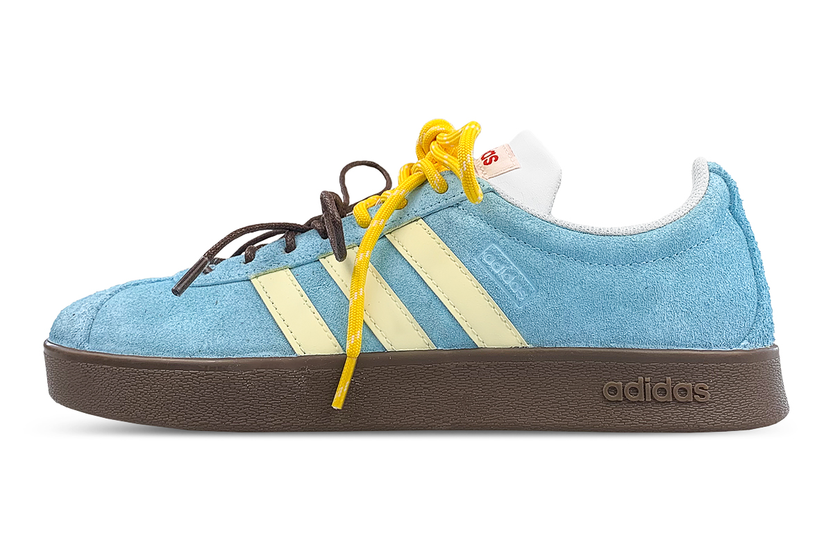[Custom Sneakers] adidas Neo Summer Beach Dopamine Mermaid Retro Low-Top Shoes HQ1802 (Team116-ad Yellow and Blue Shoelaces).