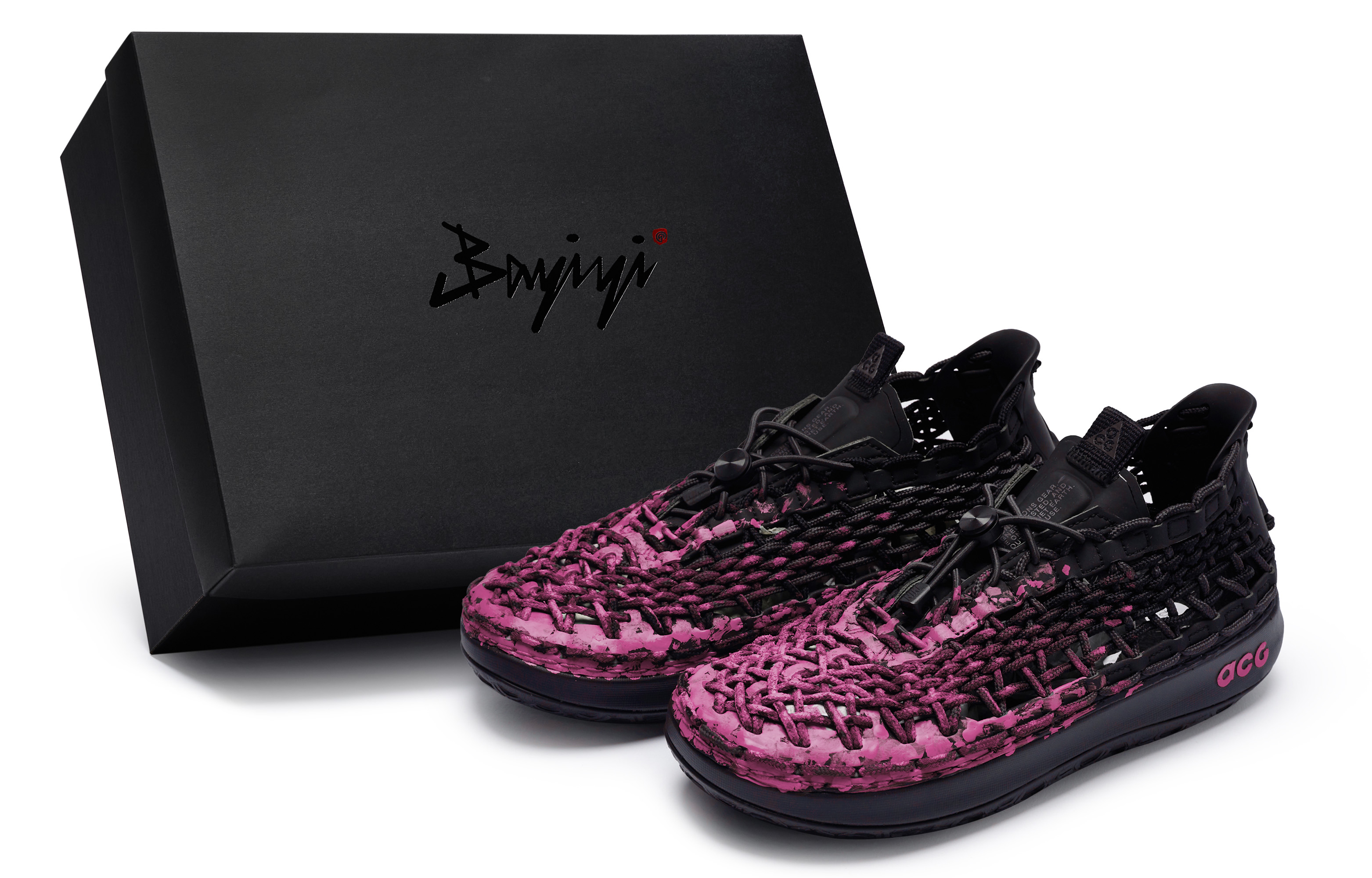 [Custom Sneakers] Nike ACG Watercat+ 811 Time Traveler Black Pink Casual Shoes CZ0931-002 (Team80 Space-Time Traveler Rose Pink S-BOX)