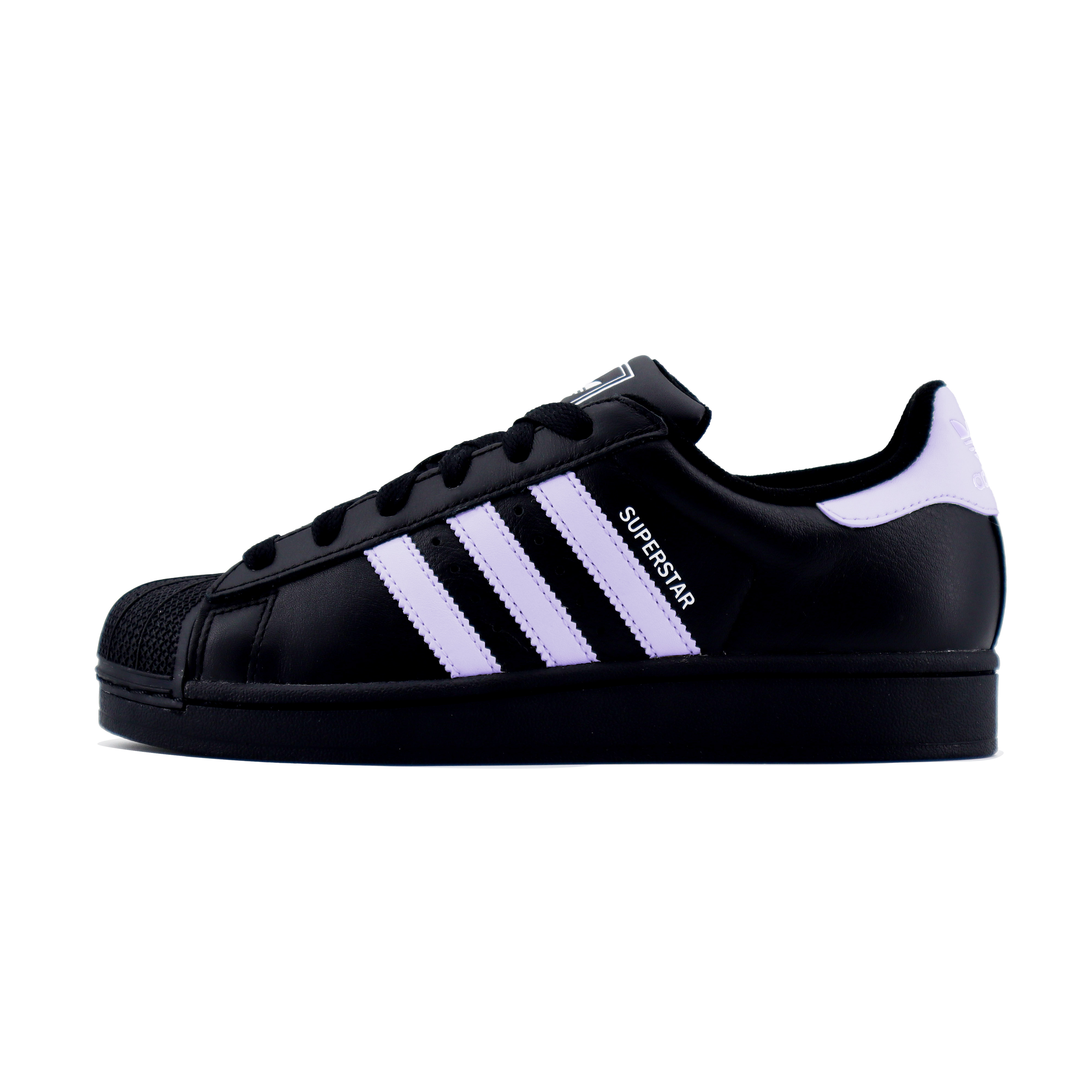 【Custom Sneakers】adidas Originals Superstar 2 Low-Top Black Purple Casual Shoe JI0079 (Team1253 - Purple)
