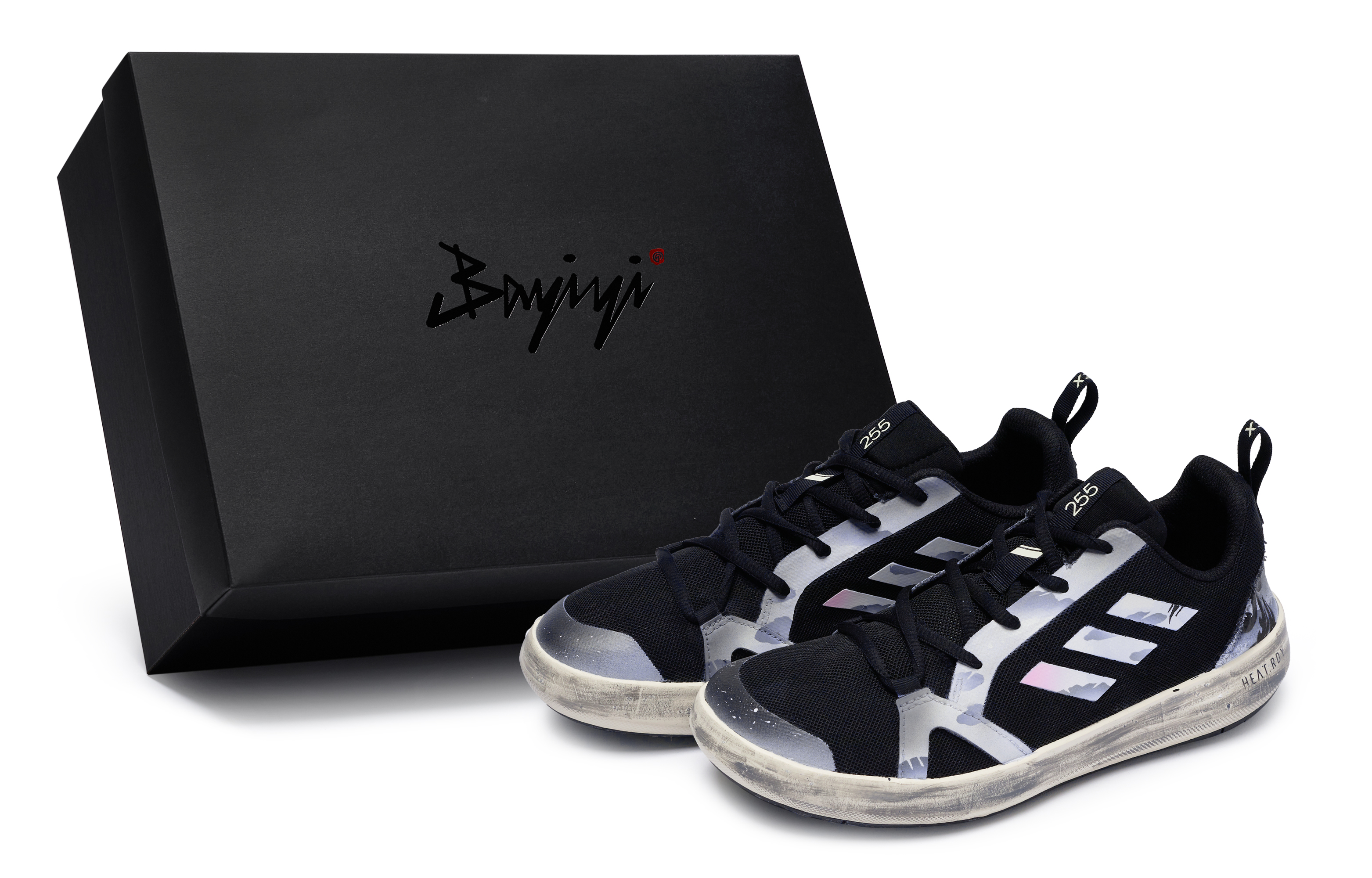 【Custom Sneakers】adidas Terrex Boat 811 Black Gray Outdoor Low-top Shoes HP8641 (Team80 - Men's Lotus in the Pond S-BOX)