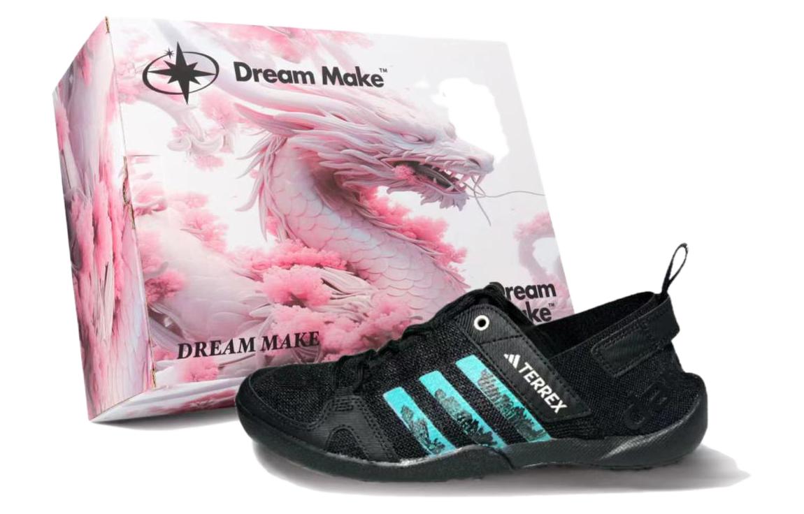 【Custom Sneakers】adidas Terrex Daroga Gift Set Black Low-Top Hiking Shoes HP8636 (Team240-Skyscrapers-BOX)
