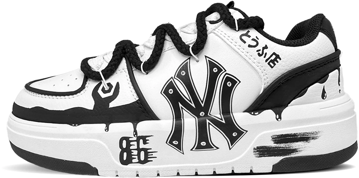 custom-sneakers-mlb-chunky-liner-black-white-low-top-casual-durable-shoes-3-asxca-12-n-50-whs-team305-flying-life