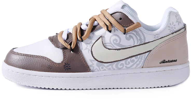 custom-sneakers-nike-ebernon-low-blue-graffiti-casual-durable-low-top-shoes-aq-1775-100-team77-mocha-cashew-flower