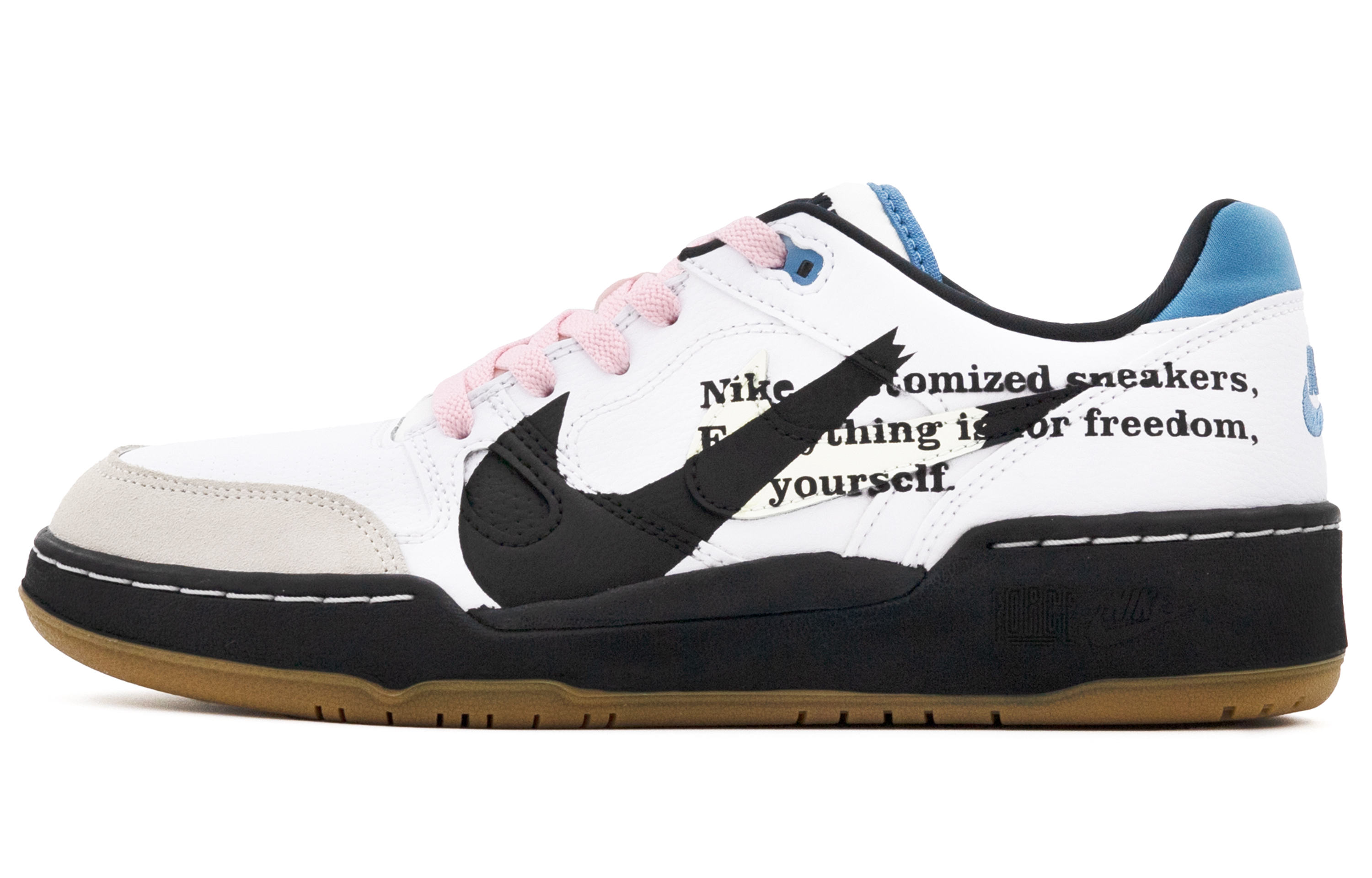 【Custom Sneakers】Nike Full Force Future Retro Streetwear Low-Top Black White Shoes HJ7262-100 (Team 4 - Double Hook Future A)