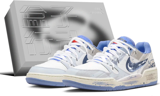 【Custom Sneakers】Nike Full Force Low Bear Knight Retro Graffiti Blue White Shoes FB1362-100 (Team204-Little Bear Knight G-BOX) Buy 【Custom Sneakers】Nike Full Force Low Bear Knight Retro Graffiti Blue White Shoes FB1362-100 (Team204-Little Bear Knight G-BOX)
