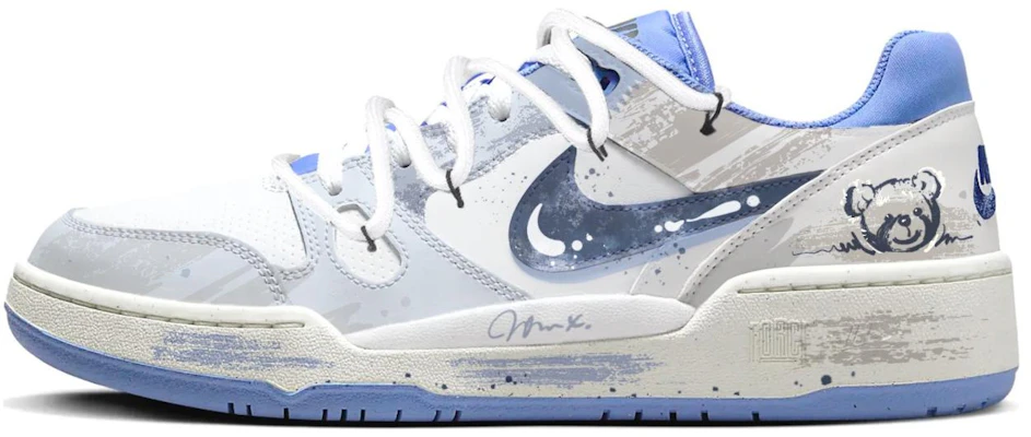 【Custom Sneakers】Nike Full Force Low Box Action Bear Knight Graffiti Blue White FB1362-100 (TEAM204 - Little Bear Knight) Buy 【Custom Sneakers】Nike Full Force Low Box Action Bear Knight Graffiti Blue White FB1362-100 (TEAM204 - Little Bear Knight)