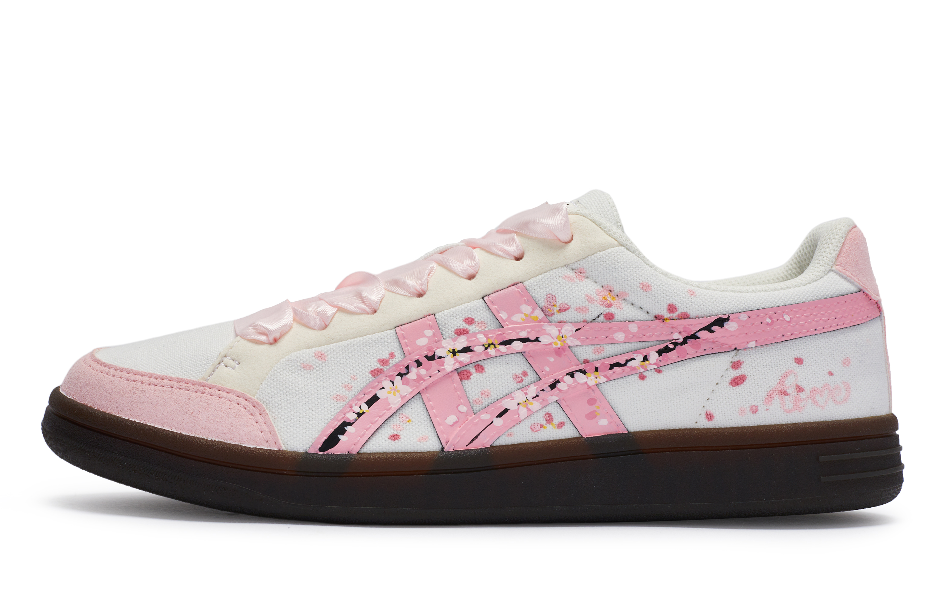 【Custom Sneakers】Onitsuka Tiger Advanti Sakurajima Sweet Low-Top White/Pink Shoes 1183B799-101 (Team80 - Sakura Island Girl).