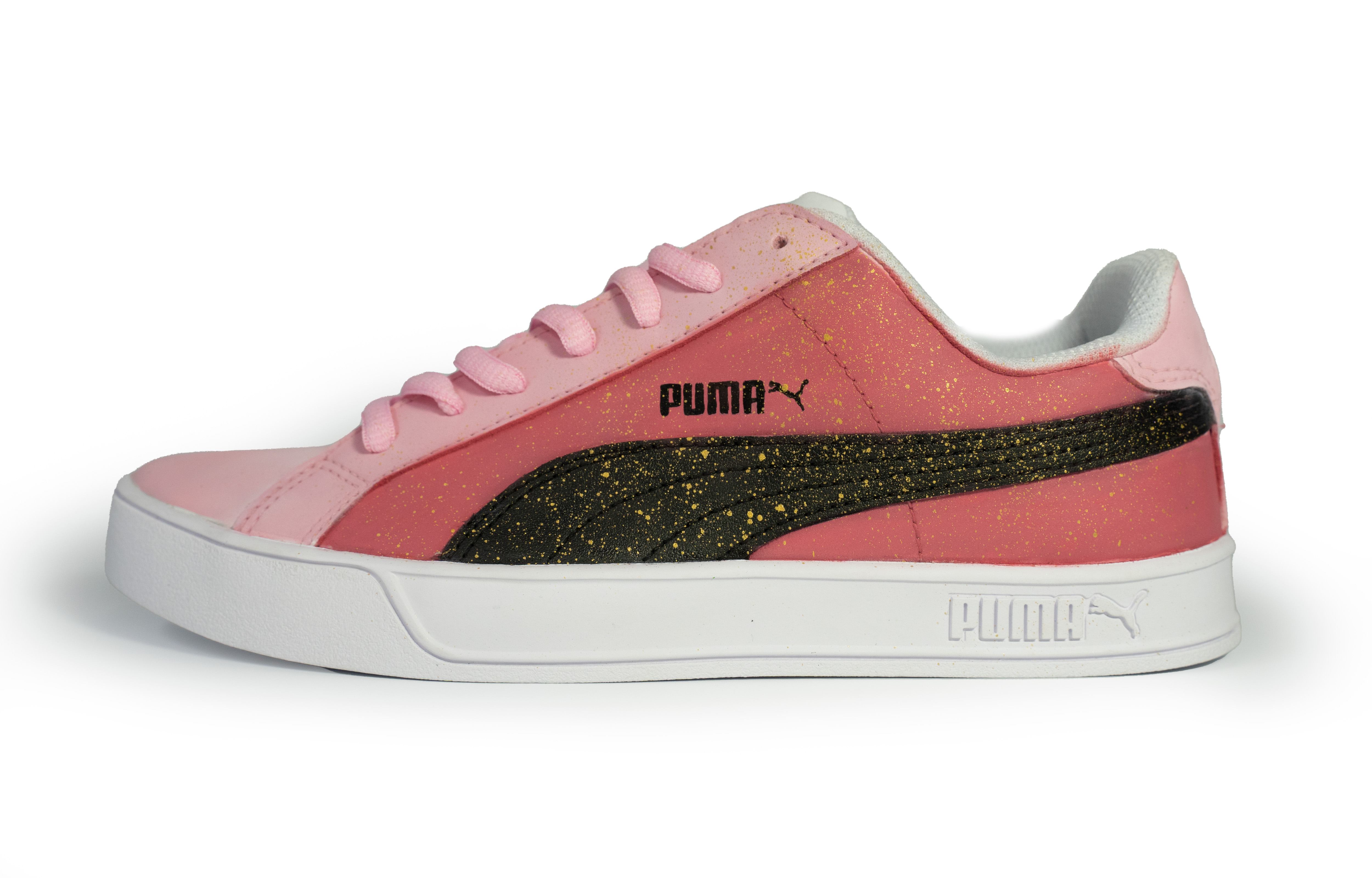 【Custom Sneakers】Puma Smash Vulc Classic Twilight Pink Low-Top Casual Shoes 359622-05 (Team258 - Twilight Rose)