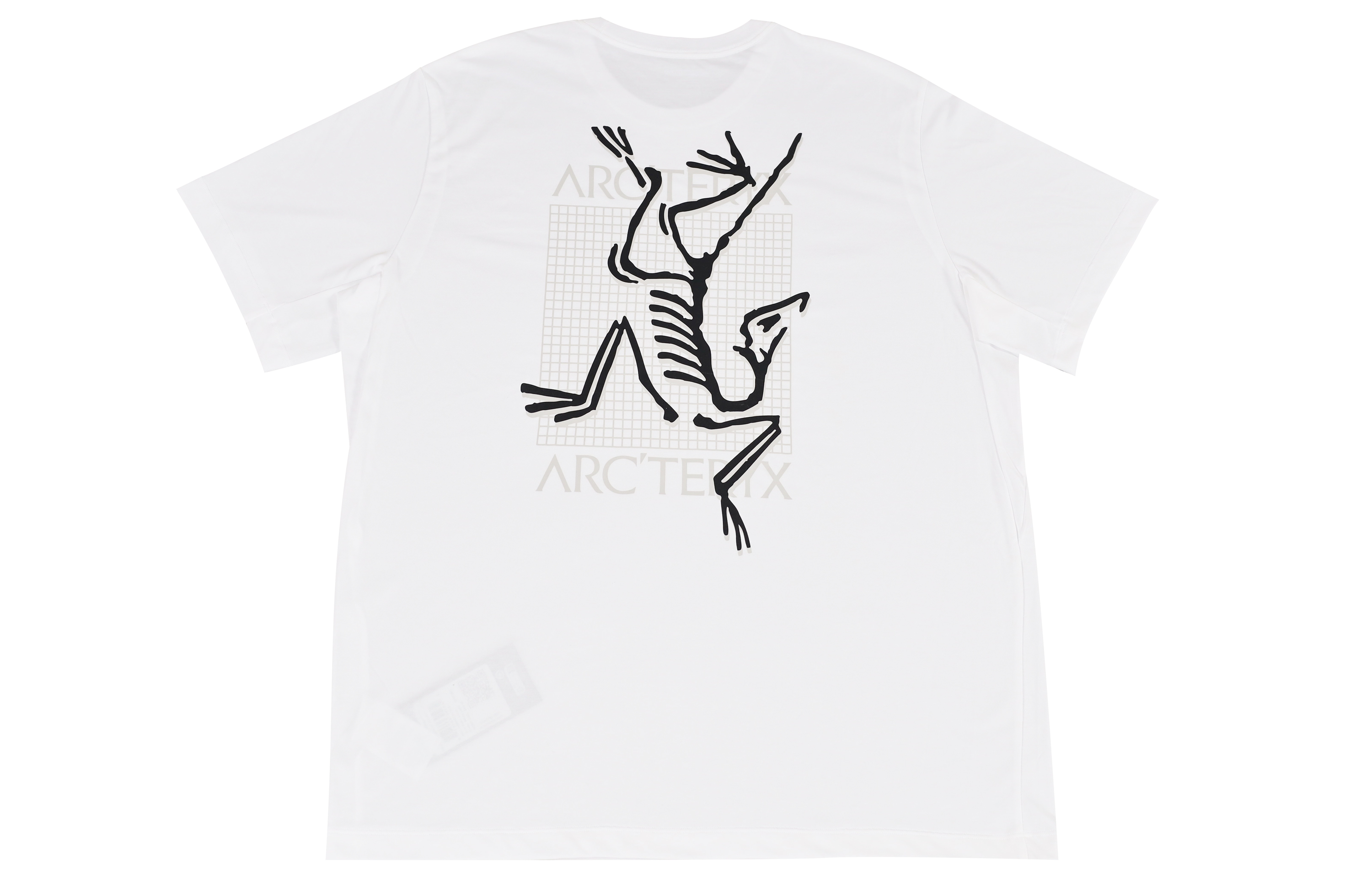 Lookbook 【定制款】始祖鸟中国风复古中性白色LOGO图案T恤。 X000007747(Group-A