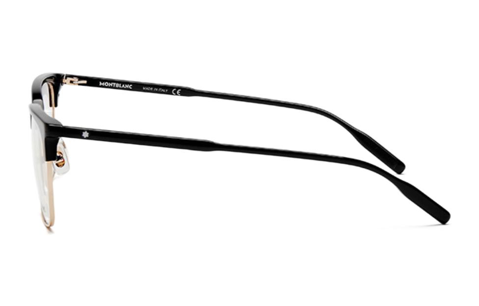 Shop [Kacamata Resep Customizable] MONTBLANC Unisex Frame Optik Metal-Browline MB0199OA-159833-006