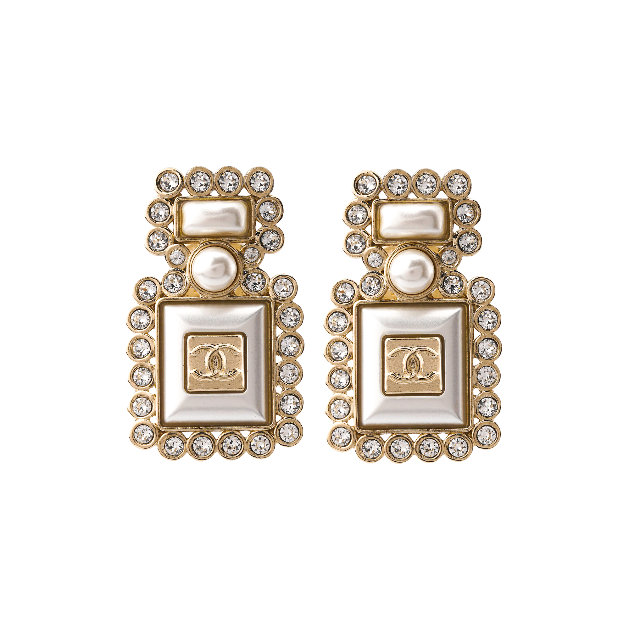 [Early Spring 22C] CHANEL Perfume Bottle Metal Rhinestone Pearl Brooch Gold AB7207-B06942-NF762 圖 2