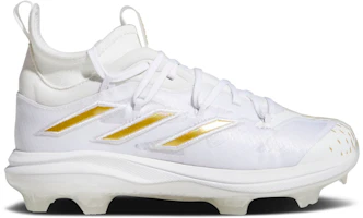 (Grade School) adidas Adizero Afterburner NWV 'White Gold Metallic' HP5497 (Grade School) adidas Adizero Afterburner NWV 'White Gold Metallic' HP5497