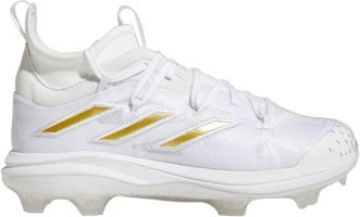 (Grade School) adidas Adizero Afterburner NWV 'White Gold Metallic' HP5497 (Grade School) adidas Adizero Afterburner NWV 'White Gold Metallic' HP5497
