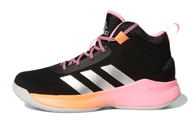 (Grade School) adidas Cross 'Em Up 5 Wide 'Black Beam Pink' GX4793