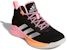 (Grade Sekolah) adidas Cross 'Em Up 5 Wide 'Hitam Merah Jambu' GX4793