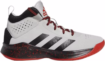 (Grade School) adidas Cross 'Em Up 5 Wide 'Grey Scarlet' FW8980 (Grade School) adidas Cross 'Em Up 5 Wide 'Grey Scarlet' FW8980