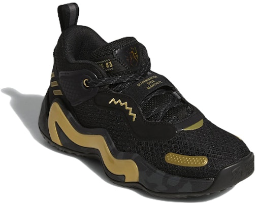 (Grade School) adidas D.O.N. Issue #3 'Black Gold Metallic' GY2844 Lookbook (Grade School) adidas D.O.N. Issue #3 'Black Gold Metallic' GY2844