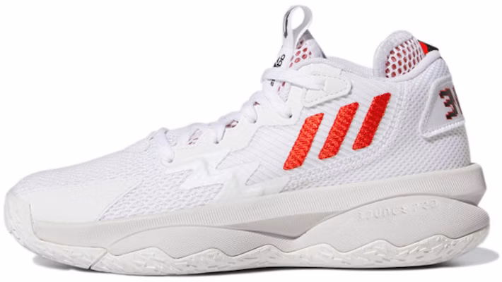 (Grade School) adidas Dame 8 'Dame Time - White Vivid Red' GY2908 Buy (Grade School) adidas Dame 8 'Dame Time - White Vivid Red' GY2908