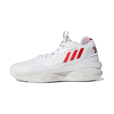 (GS) adidas Dame 8 'Dame Time - White Vivid Red'